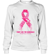 Load image into Gallery viewer, Arizona Cardinals fight like the Cardinals br east cancer warrior shirt