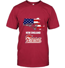 Load image into Gallery viewer, New England Patriots Massachusetts 4th July independence day american flag shirt