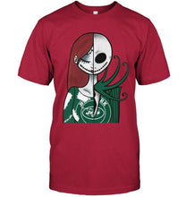 Load image into Gallery viewer, New York Jets Jack Skellington Sally halloween fan simpson shirt