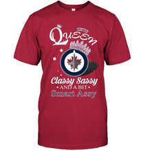 Load image into Gallery viewer, Winnipeg Jets Queen classy sasy and a bit smart asy shirt