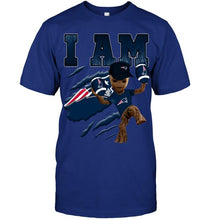 Load image into Gallery viewer, I am groot loves New England Patriots fan t shirt