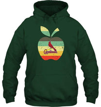 Load image into Gallery viewer, St Louis Cardinals teacher apple retro shirt
