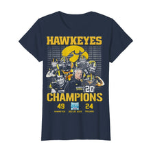 Load image into Gallery viewer, Hawkeyes Champions Holiday Bowl Hawkeyes 49 Trojans 24 shirt by Moteefes store Classic Women's T-Shirt