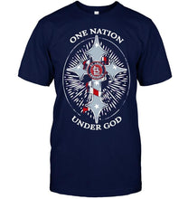 Load image into Gallery viewer, One nation under god St. Louis Cardinals jesus cross