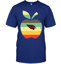 Load image into Gallery viewer, Arizona Cardinals teacher apple retro shirt