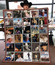 Load image into Gallery viewer, george strait fan album cover fan quilt blanket