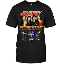 Load image into Gallery viewer, 45th anniversary of Journey signed shirt