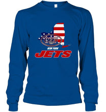 Load image into Gallery viewer, New York Jets New York 4th July independence day american flag shirt