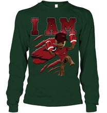 Load image into Gallery viewer, I am groot loves Arizona Cardinals fan t shirt