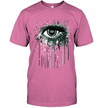 Load image into Gallery viewer, New York Jets eye paint drop art style t shirt
