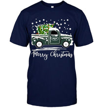 Load image into Gallery viewer, New York Jets merry christmas christmas tree truck t shirt