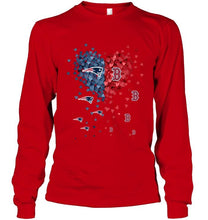 Load image into Gallery viewer, New england patriots and boston red sox tiny heart love shape shirt