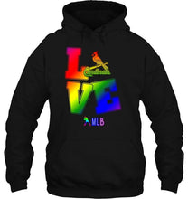 Load image into Gallery viewer, Love St Louis Cardinals lgbt shirt