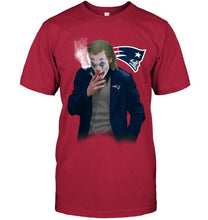 Load image into Gallery viewer, New England Patriots joker joaquin phoenix smoking t shirt