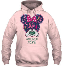 Load image into Gallery viewer, New York Jets minnie br east cancer love shirt