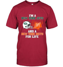 Load image into Gallery viewer, i'm a New York Jet and a New York Met for life shirt
