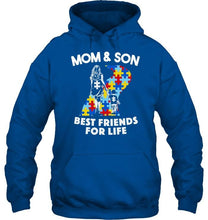 Load image into Gallery viewer, Autism Mom &amp; Son best friends for life shirt