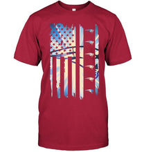 Load image into Gallery viewer, New England Patriots 4th july independence day american flag shirt