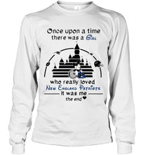 Load image into Gallery viewer, Once upon a time there was girl really loved New England Patriots it was me mickey disney castle shirt