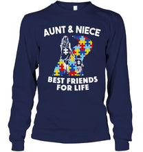 Load image into Gallery viewer, Autism aunt &amp; niece best friends for life shirt