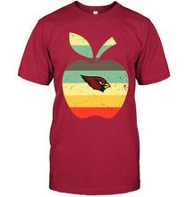 Load image into Gallery viewer, Arizona Cardinals teacher apple retro shirt