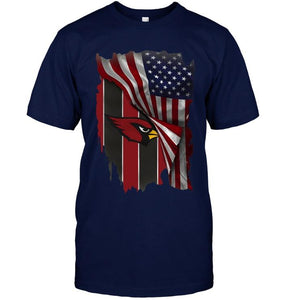 Arizona Cardinals american flag fan hoodie