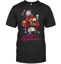 Load image into Gallery viewer, St Louis Cardinals Rick and morty fan shirt