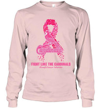Load image into Gallery viewer, St Louis Cardinals fight like the Cardinals breast cancer warrior shirt