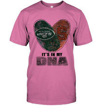 Load image into Gallery viewer, New York Jets and Syracuse Orange it's my dna love fingerprints shirt