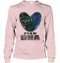 Load image into Gallery viewer, New York Jets and Buffalo Bulls it's my dna love fingerprints shirt