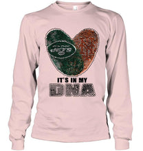Load image into Gallery viewer, New York Jets and New York Mets it's my dna love fingerprints shirt
