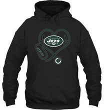 Load image into Gallery viewer, New York Jets nurse scope love heartbeat shirt