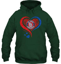 Load image into Gallery viewer, St Louis Cardinals heart glittering shirt
