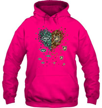 Load image into Gallery viewer, New York Jets and Army Black Knights tiny hearts shaped fan shirt