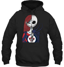 Load image into Gallery viewer, Winnipeg Jets Jack Skellington Sally halloween fan shirt