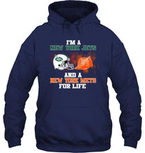 Load image into Gallery viewer, i'm a New York Jet and a New York Met for life shirt