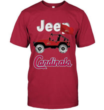 Load image into Gallery viewer, Jeep St Louis Cardinals fan shirt