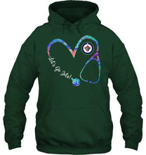 Load image into Gallery viewer, Let's go Winnipeg Jets dyed nurse scope love shirt