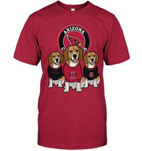 Load image into Gallery viewer, Arizona Cardinals Beagles fan shirt