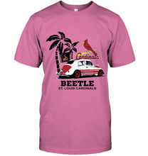 Load image into Gallery viewer, Beetle St Louis Cardinals on beach shirt