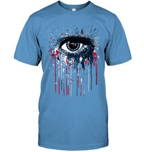 Load image into Gallery viewer, New England Patriots eye paint drop art style t shirt