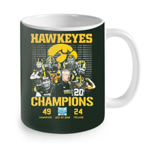 Load image into Gallery viewer, Hawkeyes Champions Holiday Bowl Hawkeyes 49 Trojans 24 shirt by Moteefes store Mug