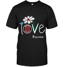 Load image into Gallery viewer, Love my Cardinals Arizona Cardinals daisy fan shirt
