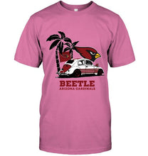 Load image into Gallery viewer, Beetle Arizona Cardinals on beach shirt