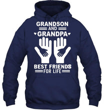 Load image into Gallery viewer, Grandson and grandpa best friends for life T Shirt