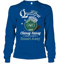 Load image into Gallery viewer, New York Jets Queen classy sasy and a bit smart asy shirt