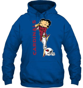 Arizona Cardinals betty boop fan shirt