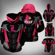Load image into Gallery viewer, louisville cardinals basketball ncaa 3d printed hoodie