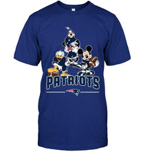 Load image into Gallery viewer, New England Patriots mickey donald goofy fan shirt