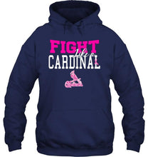 Load image into Gallery viewer, Fight like a Cardinal St Louis Cardinals br east cancer support fan shirt